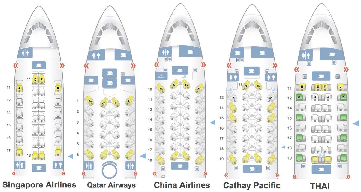 photo tg404 a350 compare seating